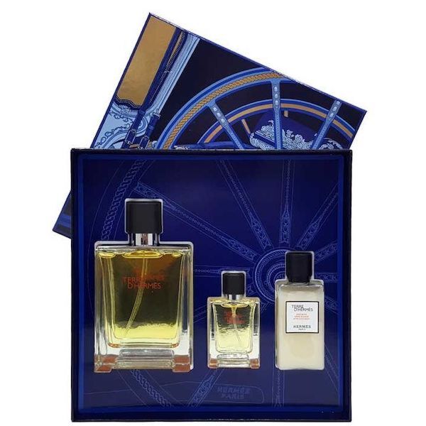 hermes-terre-d_hermes-gift-set-for-men.jpg Terre D'Hermes Men EDT 100ml 3 Piece Gift Set - Image 1